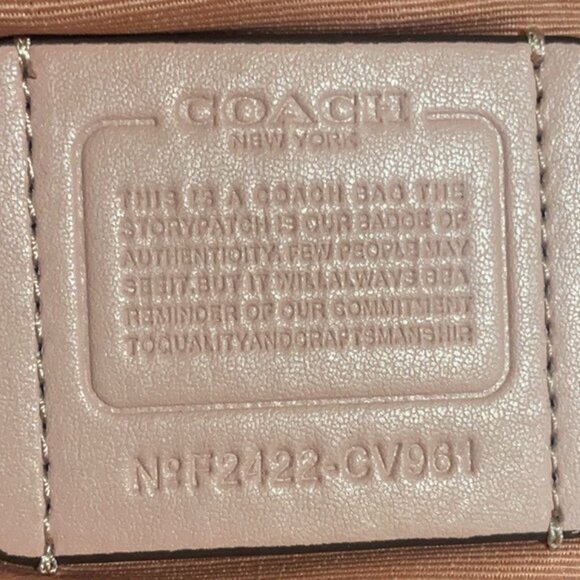 NWT Coach Rowan Satchel Bag In Signature Canvas Powder/Pink - Picture 9 of 9